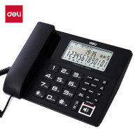 得力(deli) 电话机 DP761 黑色 1台
