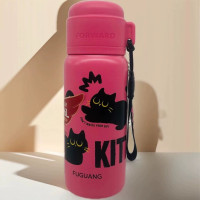 富光 涂鸦幸运双饮休闲杯316不锈钢便携保温杯 FGZ2422-460 粉色460ml