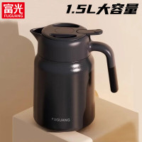 富光 保温壶316L不锈钢桌面暖水壶1.5L大容量办公室宿舍泡茶家用热水壶 FGZ2431-1500 黑色