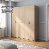 君供 家用现代简约成品衣柜储物柜子 五门衣柜 定制款2000×500×200mm