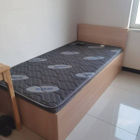 君供家用现代木质单人床 含床垫 定制款1000×2000mm