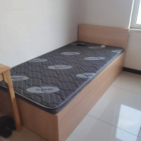 君供 家用现代木质单人床 含床垫 定制款 1000×2000mm