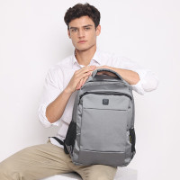 蓝旅(Travel Blue) 行家系列轻便双肩包男女旅游出差旅行包休闲通勤商务笔记本电脑包 3051灰色