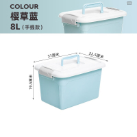 禧天龙(Citylong)X-6174手提箱3个装(樱草蓝)家用塑料特大号储物玩具收纳箱衣服整理箱