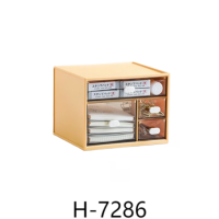 禧天龙(Citylong)H-7286禧上桌面收纳盒(黄)桌面收纳盒学生书桌办公室杂物塑料整理盒