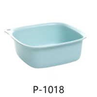 禧天龙(Citylong)P-1018节节方盆2个装(奶蓝) 塑料加厚洗手盆大中小洗澡盆宝宝儿童加深洗衣盆