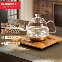 金灶(KAMJOVE) 0.8L涌泉式全自动上水电热水壶 玻璃烧水壶 智能保温恒温电茶壶 H7