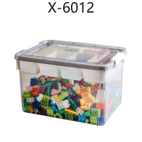 禧天龙(Citylong)X-6012禧格分层收纳箱 (透白)儿童毛绒玩具收纳箱透明大容量收纳神器