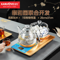 金灶(KAMJOVE) 0.8L一键全自动底部上水电热水壶 玻璃智能保温电茶炉 H9颐和园联名款