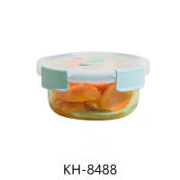 禧天龙(Citylong)KH-8488玻璃保鲜盒(蓝青) 厨房食物冷冻冷藏水果鸡蛋储物盒