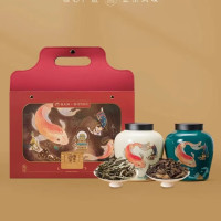 白大师 敦煌联名福鼎白茶2020年白牡丹2013年特级贡眉正宗礼盒180g 东方鲤遇礼盒