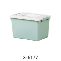 禧天龙(Citylong)X-6177围典收纳箱3个装(樱草绿)家用整理箱衣物玩具储物箱学生宿舍收纳盒