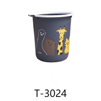 禧天龙(Citylong)T-3024节节卫生桶3个装(黑)无盖压圈大容量垃圾桶客厅办公纸篓