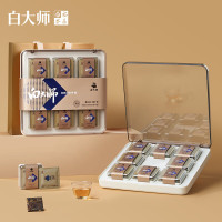 白大师 茶叶白茶2018年一级寿眉水晶盒紧压饼干茶福鼎老白茶240g