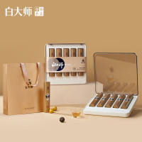 白大师 茶叶白茶2018年一级寿眉龙珠紧压茶水晶盒福鼎老白茶