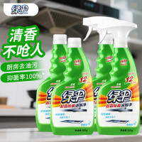 绿伞 超霸除菌油烟净 厨房餐厅清洁剂去重油污油烟机免拆洗油烟清洁4瓶装 500g*2瓶*2组