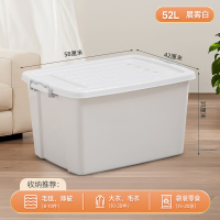 禧天龙(Citylong)X-6043收纳箱(晨雾白)大号被子衣物玩具储物箱加厚书本零食整理箱