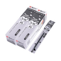 晨光文具 0.38mm黑色中性笔芯全针管签字笔替芯AGR64072A学生/办公通用书写顺滑水笔芯 20支