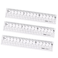 晨光文具(M&G)学生办公通用直尺测量绘图尺子一二年级小学生亚克力作图辅助工具办公用品 15cm/1把 ARLN0413