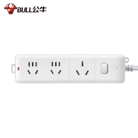 公牛(bull)GN-406D 新国标插座/插线板/插排/接线板 全长5m大功率16A 4000W三位总控(带开关)