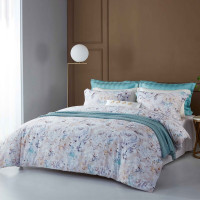 梦洁 纯棉磨毛印花四件套:倾心花絮 1010189081