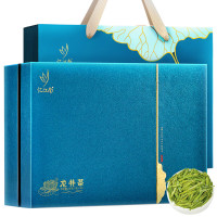 忆江南 荷韵龙井礼盒210g 雨前龙井绿茶节日礼品送礼送家人长辈