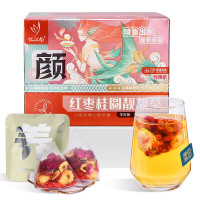 忆江南 红枣桂圆枸杞茶玫瑰花靓靓茶三角袋泡茶包女生气血组合花茶 红枣桂圆靓靓茶120g*1盒