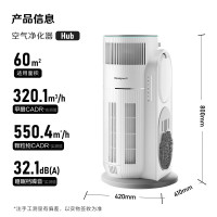 霍尼韦尔(Honeywell)宠物猫用空气净化器 吸猫毛除甲醛过敏源杀菌消毒 KJ520F-C22W
