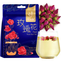 忆江南 茶叶玫瑰花茶女生喝的泡水干 干玫瑰清香芬香花草茶叶袋装 100g