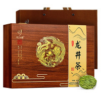 忆江南茶叶礼盒装明前春茶龙井茶2024新茶过年送礼年货送长辈正品 125g龙跃凤鸣中号礼盒——龙井茶