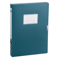 齐心 A1250 超省钱PP档案盒 GRS认证 A4 75mm 森绿