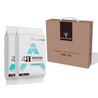 金号 A-TIMES系列梦幻4A抗菌毛巾-3 AT007-3 双条毛巾盒装