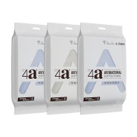金号A-TIMES系列波菲特4A抗菌毛巾 AT004-4 三条毛巾袋装