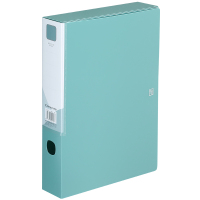 齐心(COMIX) A1305 颜选莫兰迪档案盒 A4 55mm 莫绿 18个/箱