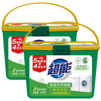 超能 1.5kg*2浓缩天然皂粉 青柠罗勒香 3斤*2盒 5重酵素 4倍洁净