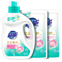 超能 2kg+500g*花漾柔护洗衣液(DS) 花悦蔷薇香 去渍洁净