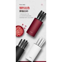 苏泊尔SUPOR 刀具6件套套刀切菜刀 厨房刀具高硬度 耐腐蚀 套装简约白 TK1937E