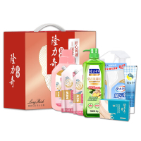 隆力奇洗衣液 生姜洗洁精 护手霜 牛奶香皂 油污净 洁净护衣护色去渍 金标高端洗衣八件套