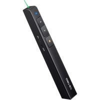 得力(deli) 2802G即插即用绿光外置干电池USB接受器翻页笔一件 2802G翻页笔(黑色) 1支