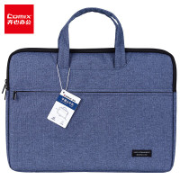 齐心(Comix) 事务包拉链袋 手提商务会议包 A8166 蓝