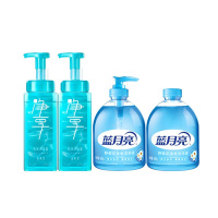 蓝月亮 个护沐浴套包(青柠香净享泡沫沐浴露520ml*2+清爽洗手液500g+瓶补500g)