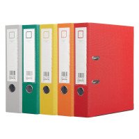 齐心彩色打孔穿孔快劳夹资料收纳整理夹A4双孔加厚合同插页快劳活页资料试卷打洞可拆卸夹A4/3英寸 A3106 紫色