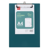 齐心 FP书写板夹 A4写字垫板 文件夹会议资料夹 试卷收纳夹GRS环保认证办公开学文具 森绿 A7041
