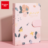 齐心(Comix) 64K/146张学生磁扣皮面本 会议记事本 日记本 C6100-粉红-张