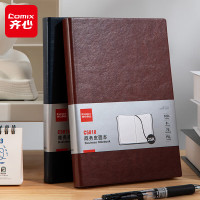齐心(Comix) 25K/160张商务皮面笔记本 会议记录本 日记本 加厚 C5818-棕-张