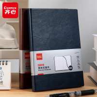 齐心(Comix) 25K/160张商务皮面笔记本 会议记录本 日记本 加厚 C5818-蓝-张