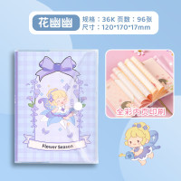 齐心(Comix) 水晶胶套本 96张 36K 彩色内芯 按扣开合 书签设计 笔插设计 MWCT0042-配-伟