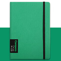 齐心(Comix) 原味系列 PP面精装本 A5 80张 插袋收纳 可移标签 弹力绑带 C7011-绿-伟