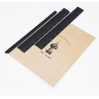 齐心(Comix) 装订夹条 7.5mm宽 优质材质 柔韧性强 可重复使用 简单易用 50支/盒 JT1075-黑-伟