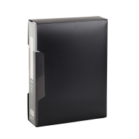 齐心(Comix) 办公大容量资料册8个装 A4 100袋 配外壳 PP材质 板面平直 方便阅读 NF100AK-黑-伟